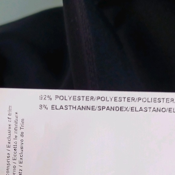 Joseph Ribkoff Black Pencil Skirt Gold Zipper Detail Knee Length Women's Size 18 - Picture 8 of 9